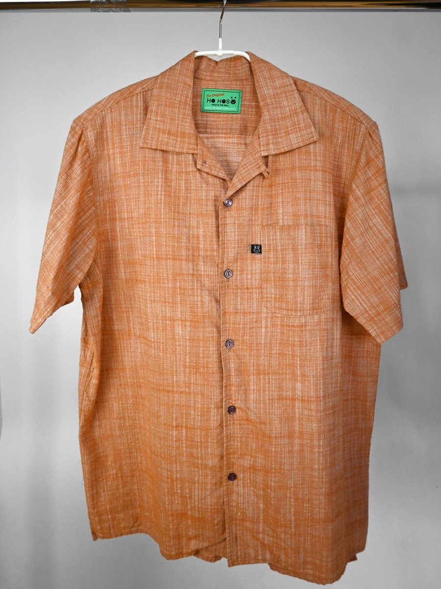 "Glad you Orange" Button-Up short-sleeved Shirt (ONE-OFF)