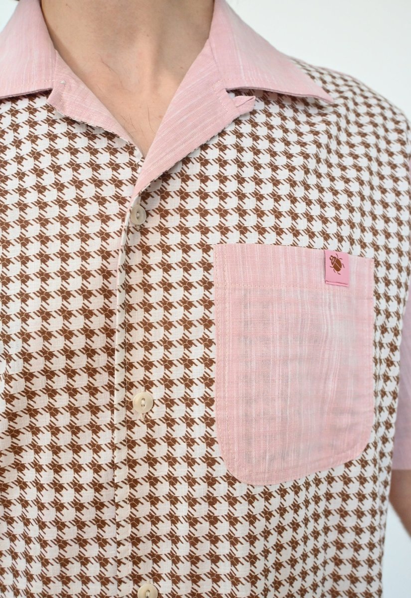 "Beetletooth" Shirt - Dusty Pink Cotton