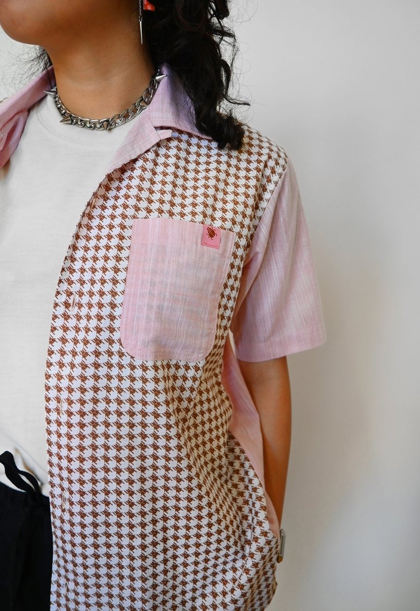 "Beetletooth" Shirt - Dusty Pink Cotton