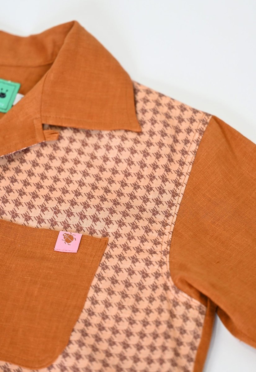 "Beetletooth" Shirt - Rust Linen